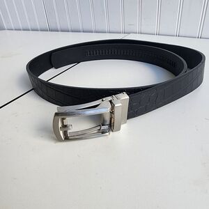 New Comfort Click Belt Men’s Black Adjustable Model Fashion Belt Range 28”-38”